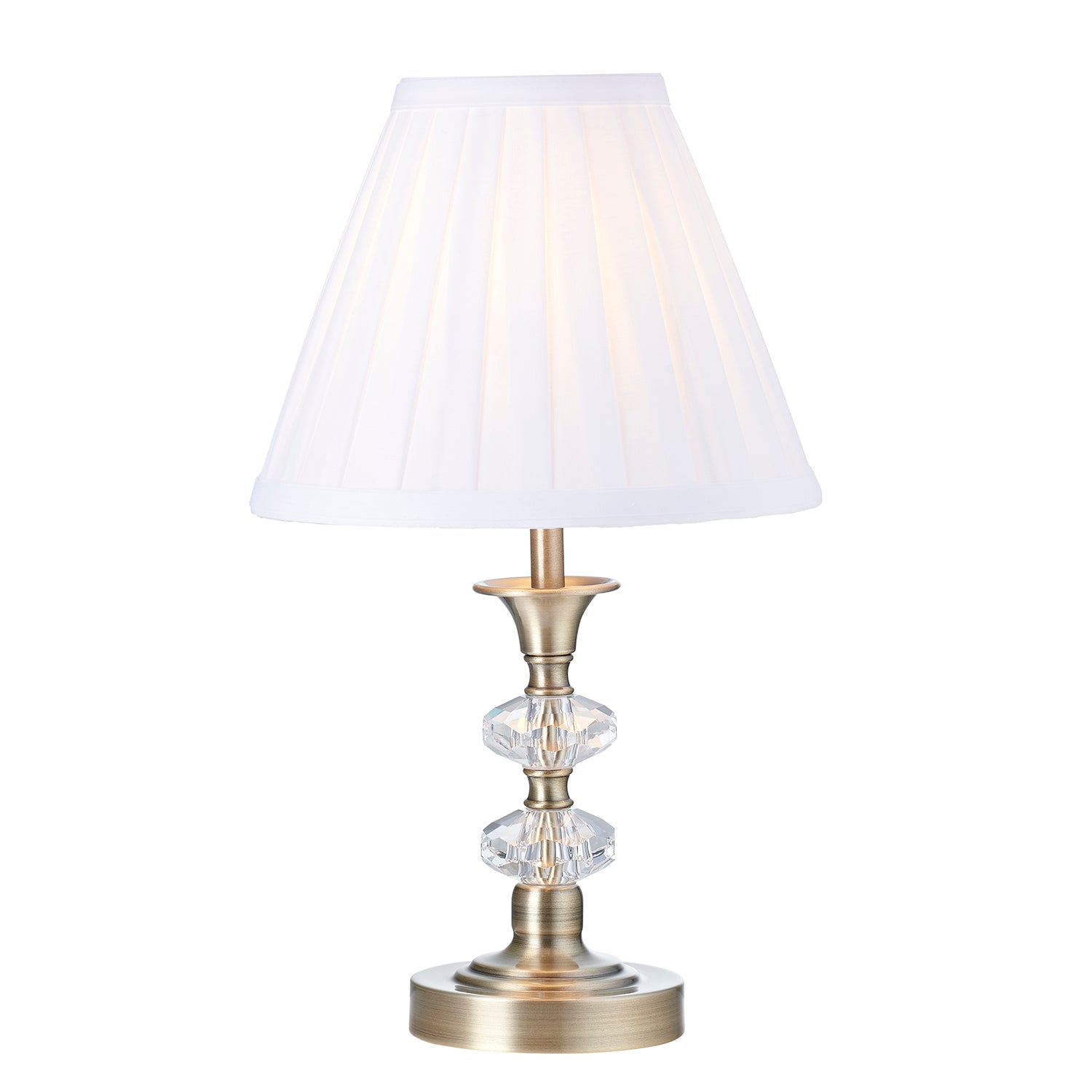 Contemporary Antique Brass Power Saving and Eco Friendly LED Touch Table Lamp Image 2