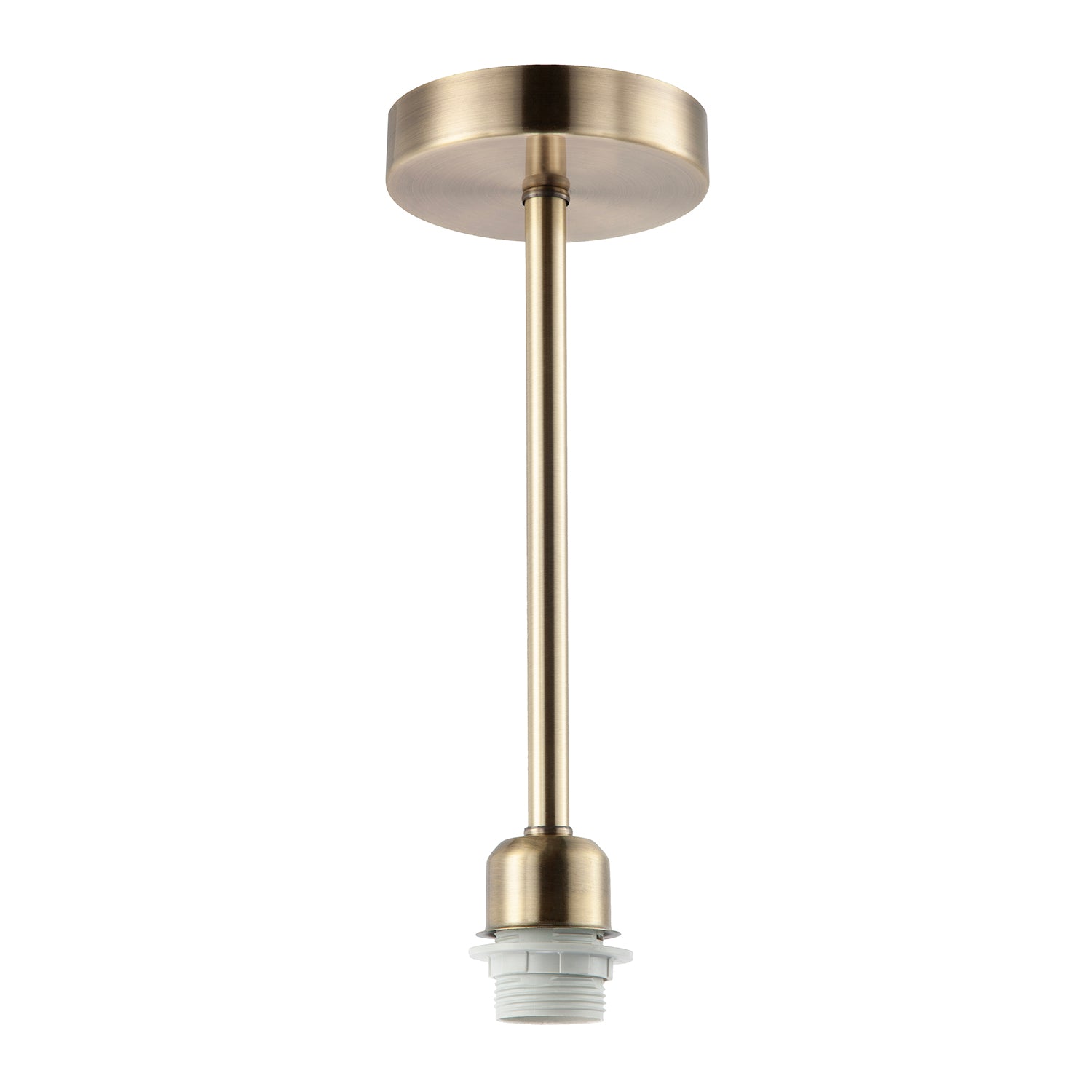 Classic Antique Brass Ceiling Light Fixture to Showcase Lamp Shades Image 1