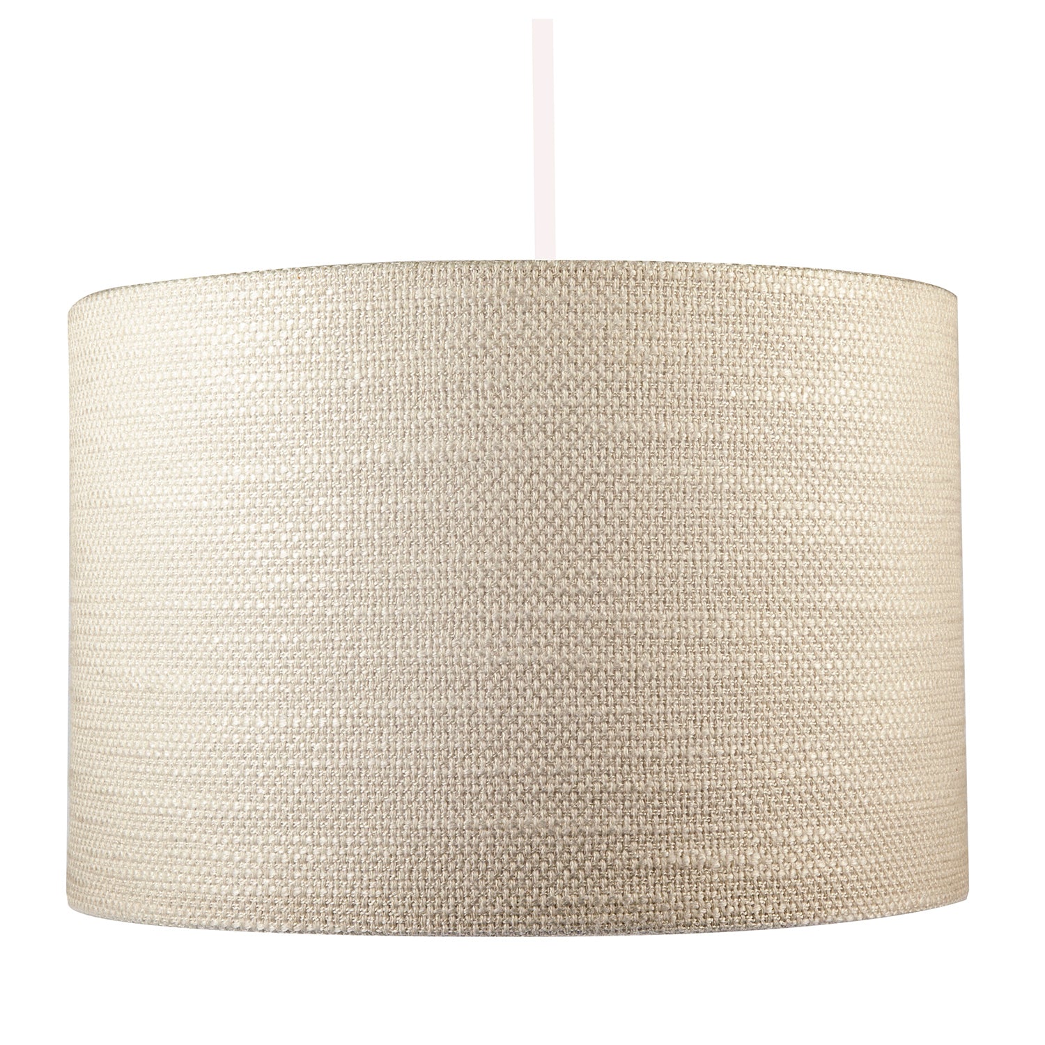Coconut Milk Textured Linen Pendant Lighting Shade with Diffuser Image 8