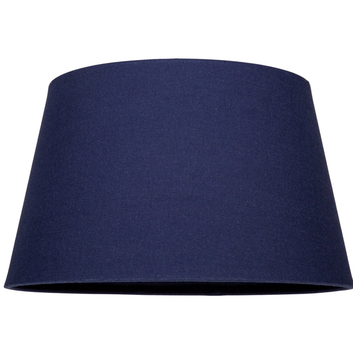 Traditional 14 Inch Navy Blue Linen Drum Table/Pendant Lampshade 60w Maximum Image 1