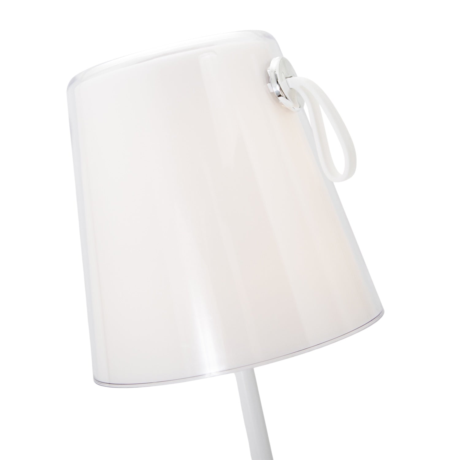 Tall Modern White LED Colour Changing Rechargeable Touch Table Lamp Image 5