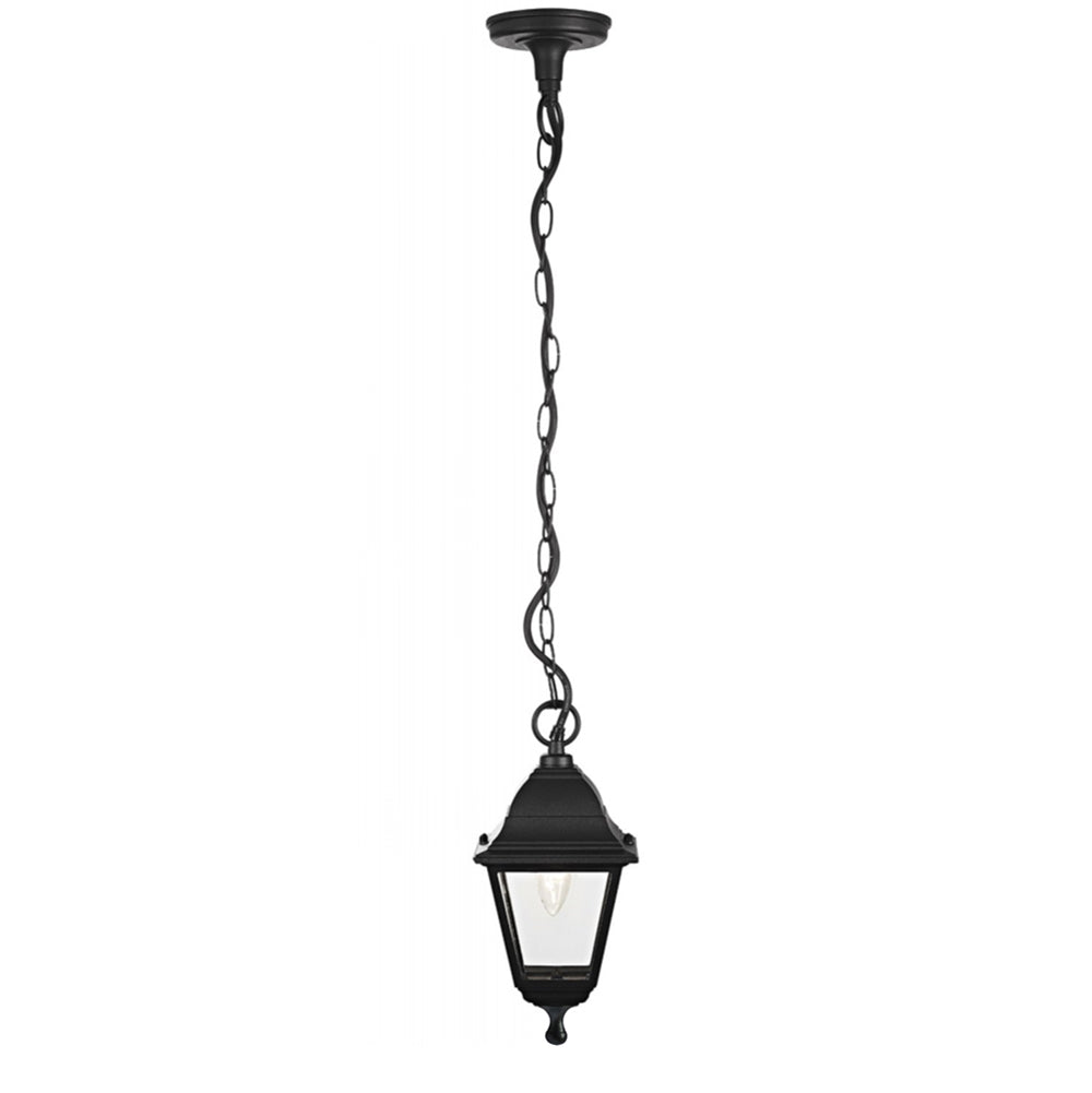 Matt Black Cast Aluminium IP44 Outdoor Hanging Lantern Image 2