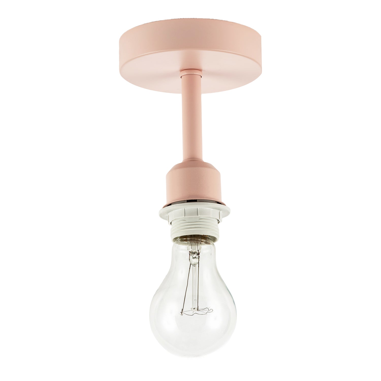 Traditional Soft Blush Pink Ceiling Light Fitting to Hold Lamp Shades Image 3