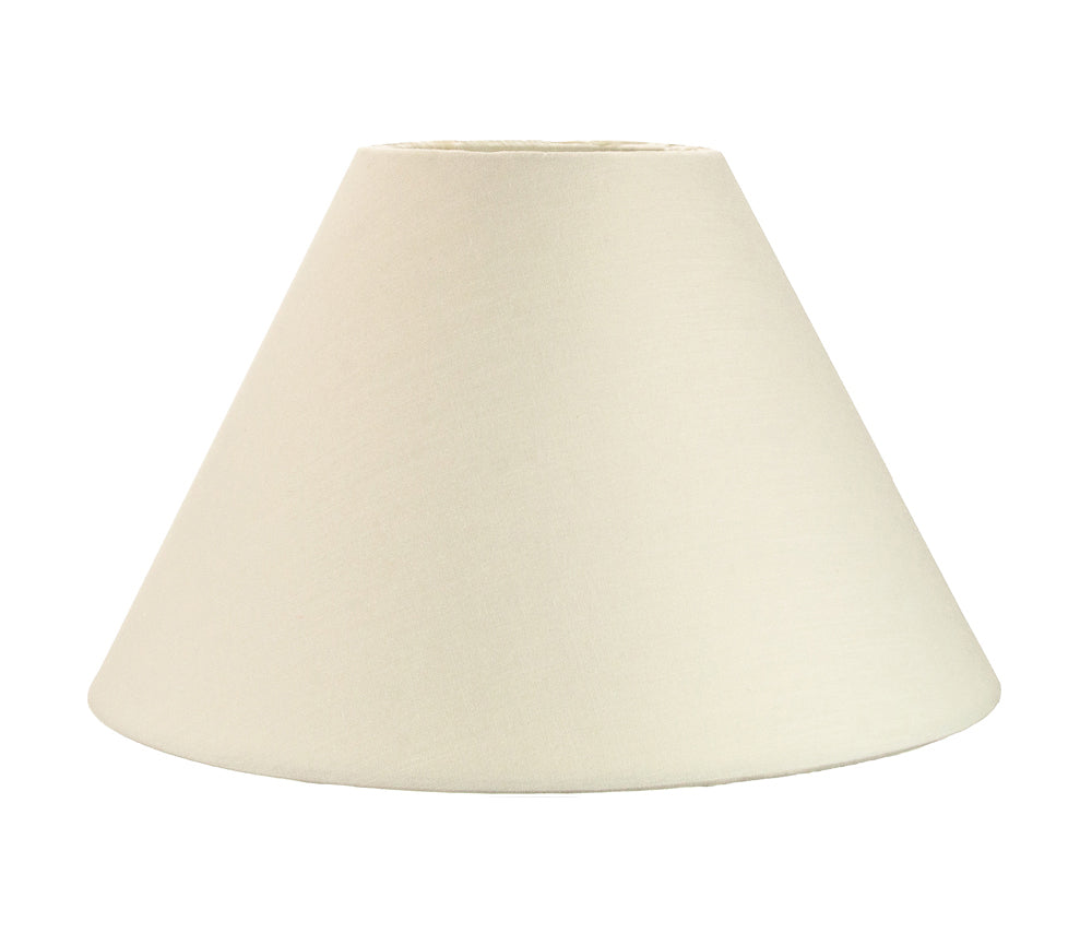 Traditional 12" Cream Cotton Coolie Lampshade Suitable for Table Lamp or Pendant Image 1