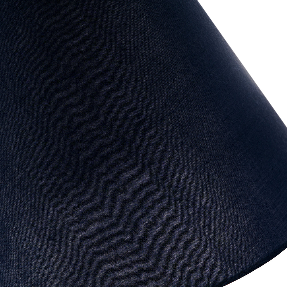 12" Midnight Blue Cotton Coolie Lampshade Suitable for Table Lamp or Pendant Image 4