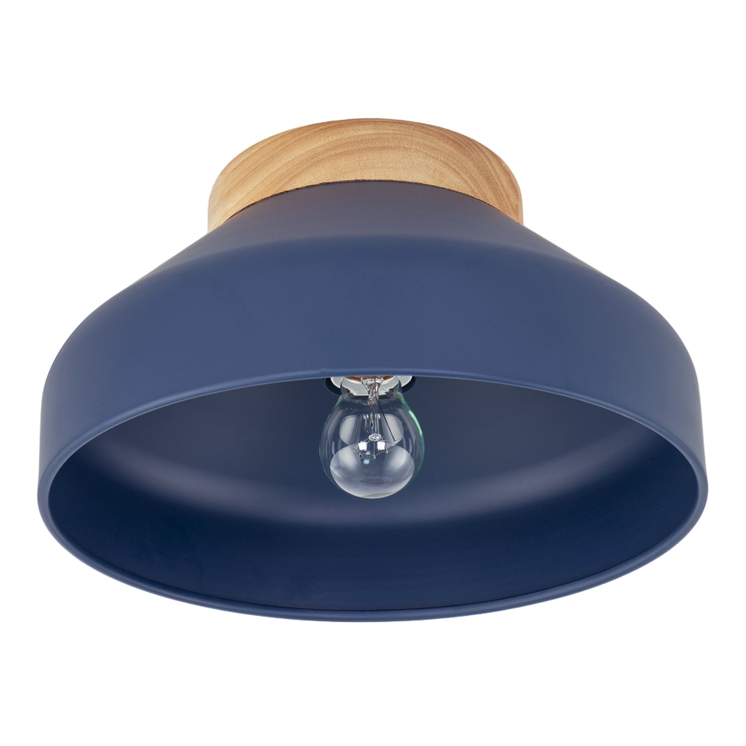 Chic Scandinavian Designed Semi Flush Ceiling Light in Midnight Blue Image 3