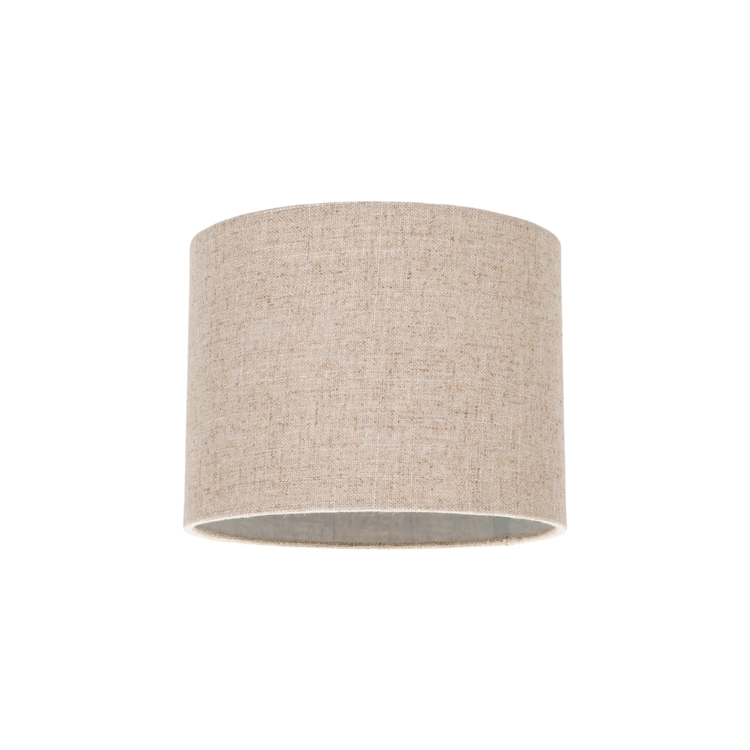 Contemporary and Stylish Natural Linen 8" Lamp Shade in Oatmeal - 20cm Diameter Image 1