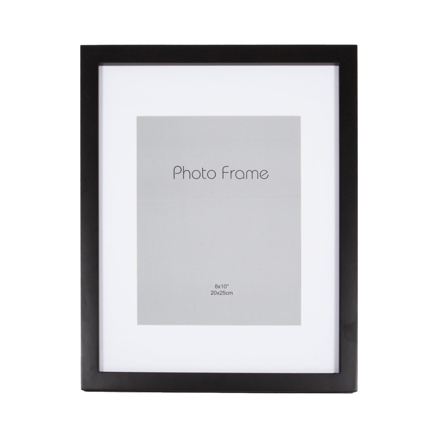 Classic Designer Mat Black MDF 8x10 Picture Frame for Free Standing or Wall Hung Image 2