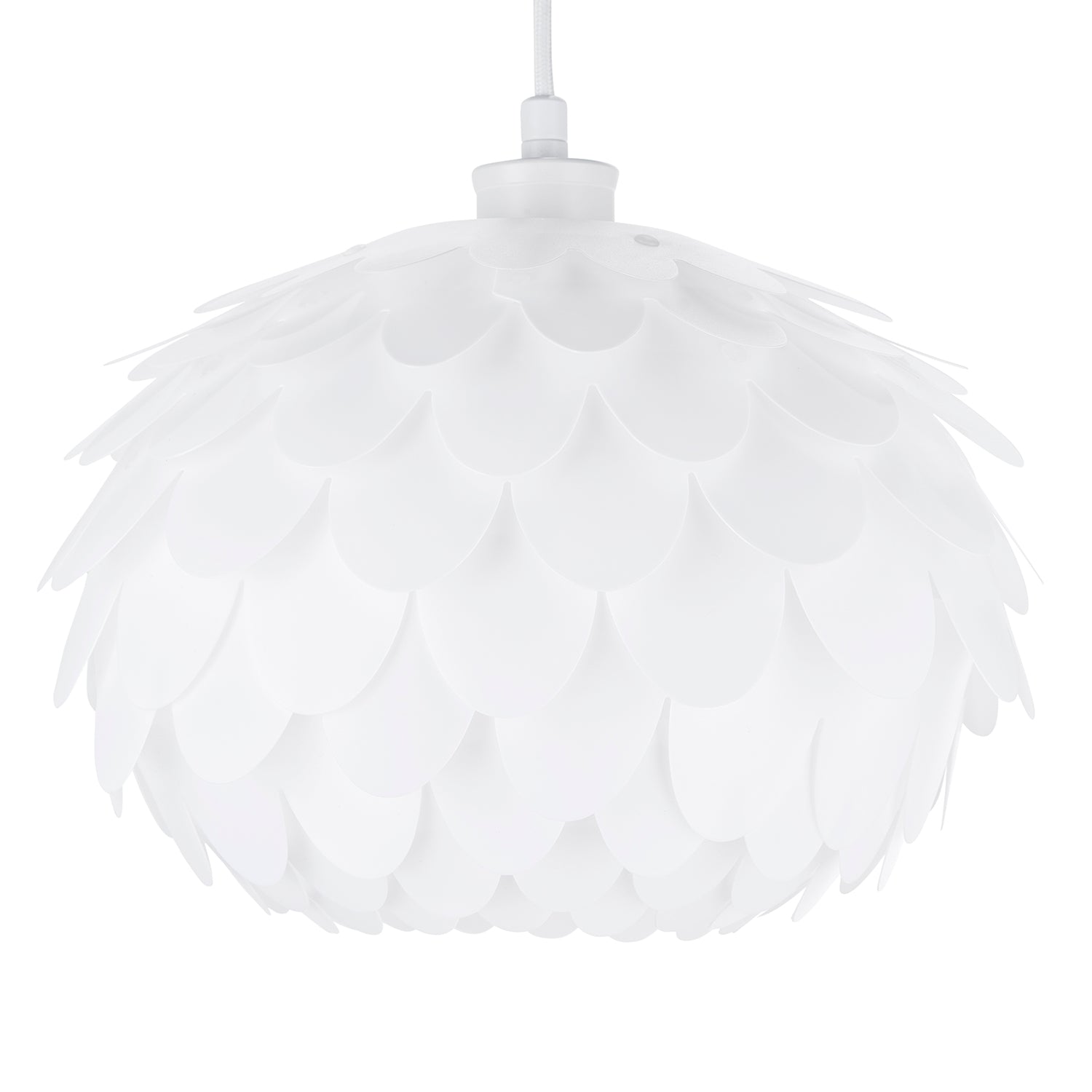 Modern Designer White Cloud Effect Polypropylene Ceiling Pendant Lamp Shade Image 1