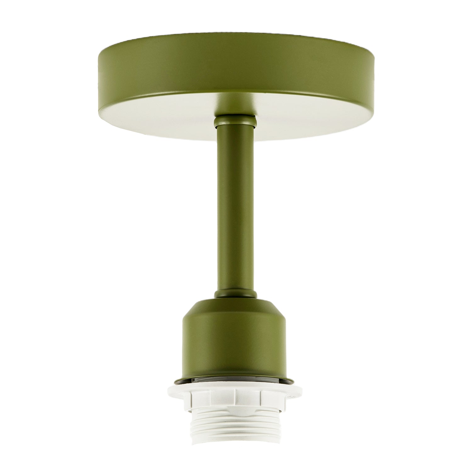 Traditional Olive Green Ceiling Light Fitting to Hold Lamp Shades Image 1