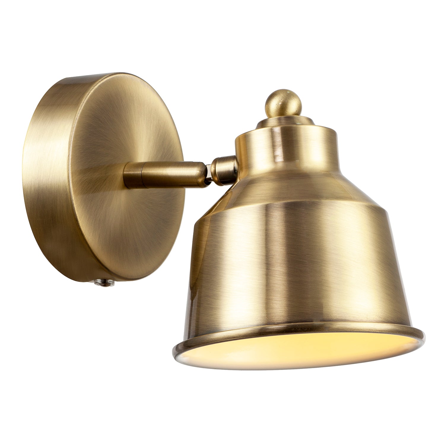 Modern Antique Brass Wireless Rechargeable Dimmable Spot Wall Light Image 8
