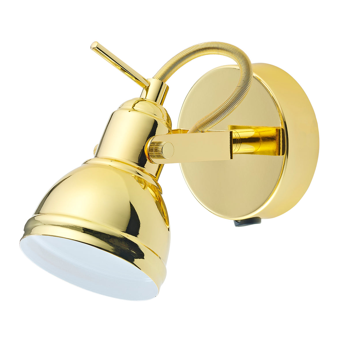 Unique Industrial Designed Polished Switched Wall Spot Light