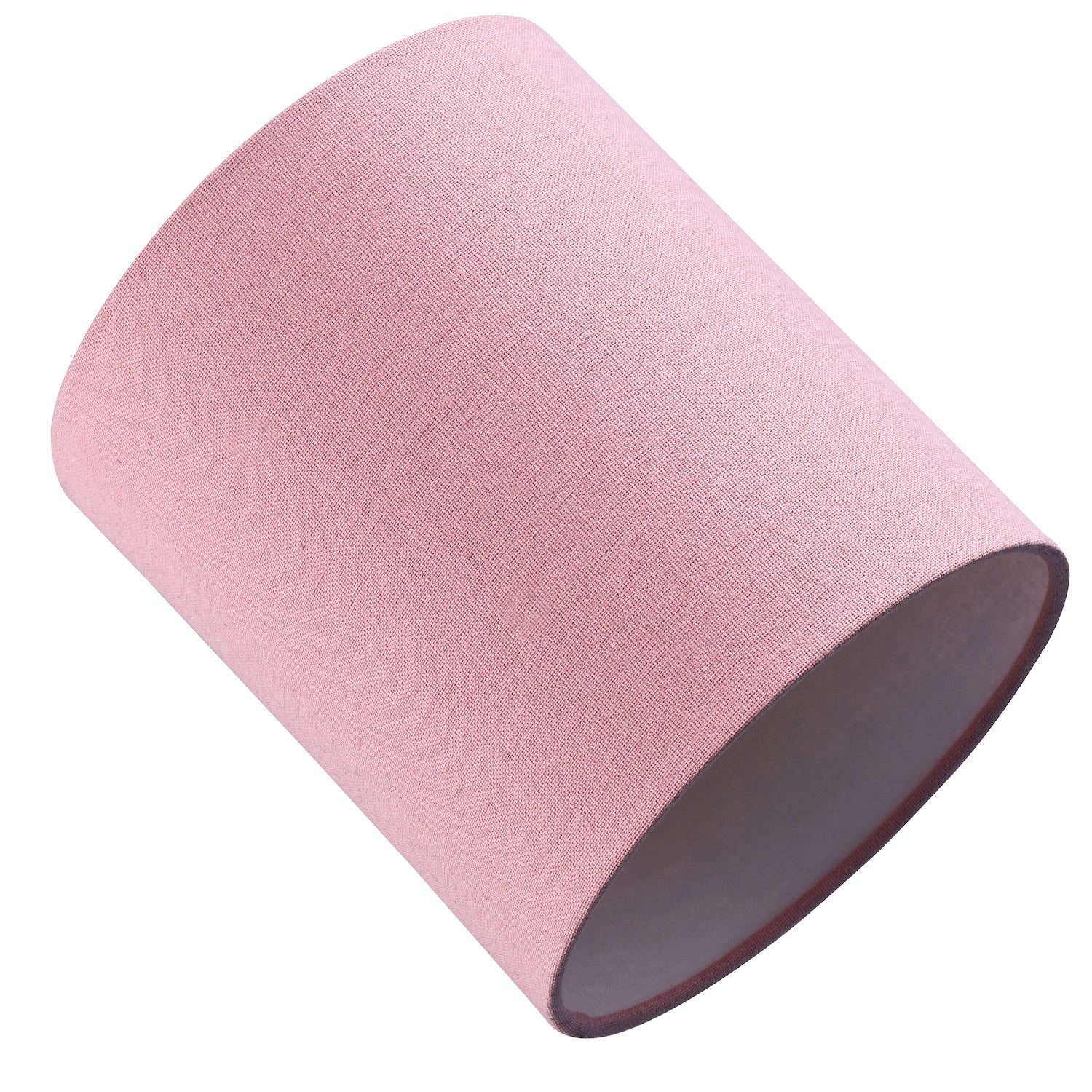 Contemporary and Elegant Blush Pink Linen Fabric 18cm High Cylinder Lamp Shade Image 4