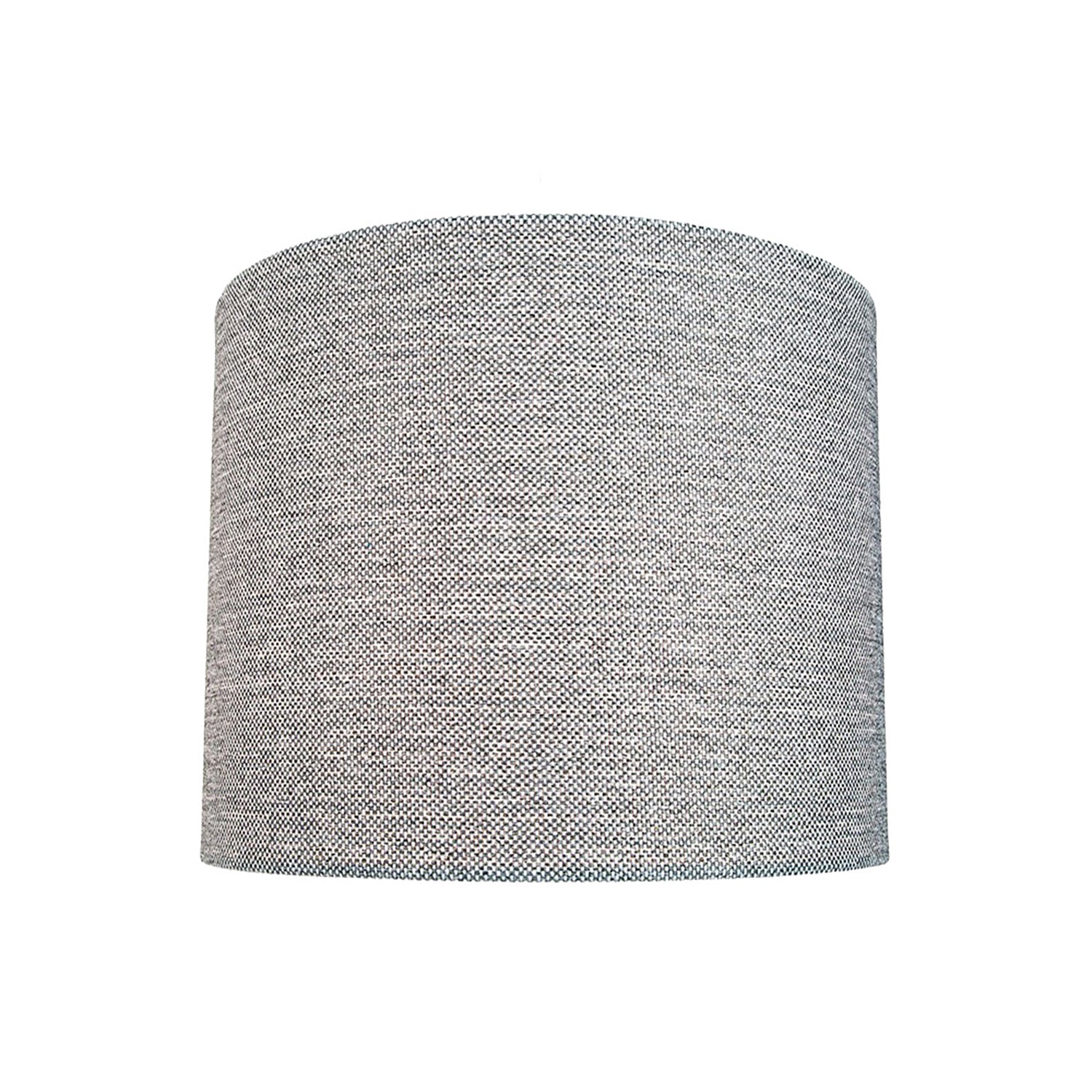 Contemporary Ash Grey Linen Fabric 6" Clip-On Candle Lamp Shade Image 1