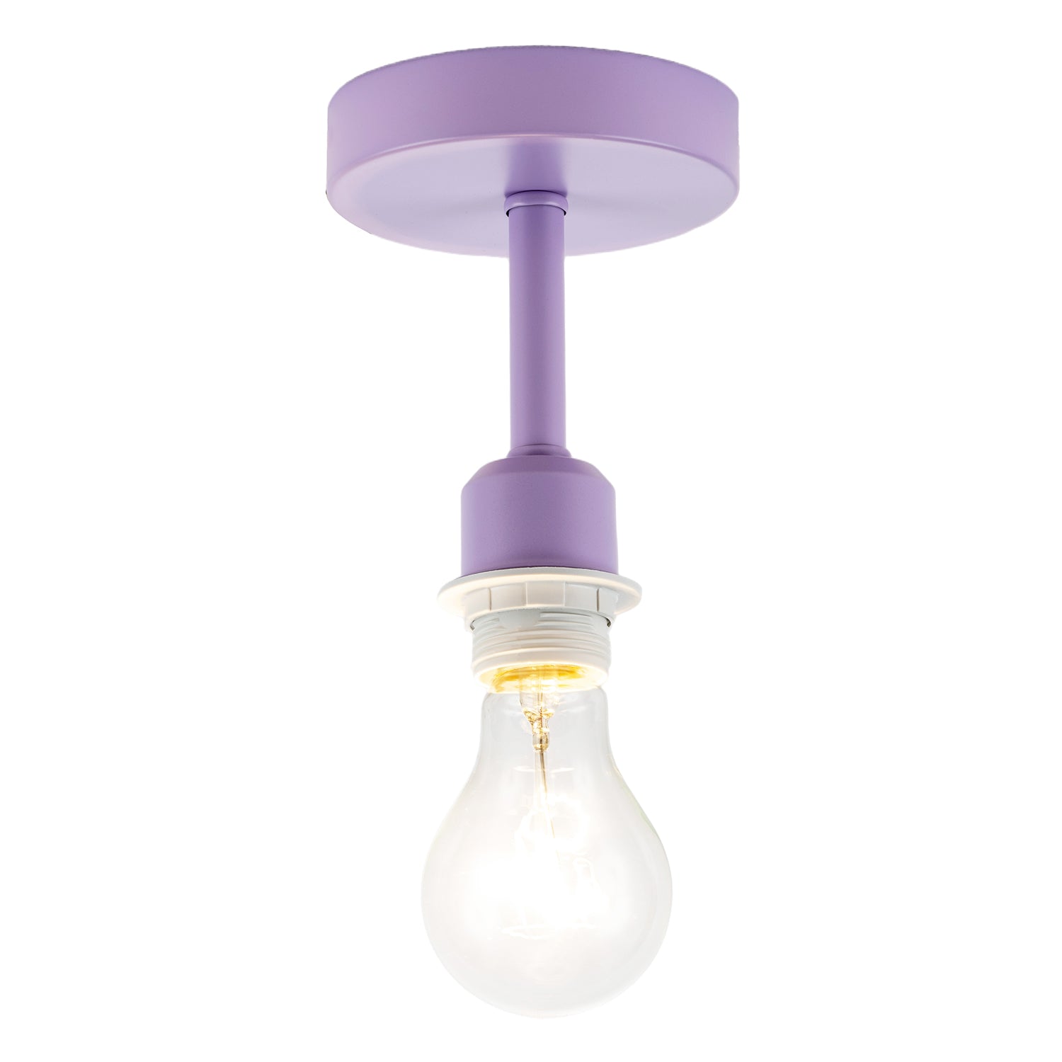 Traditional Lavender Lilac Ceiling Light Fitting to Hold Lamp Shades Image 2