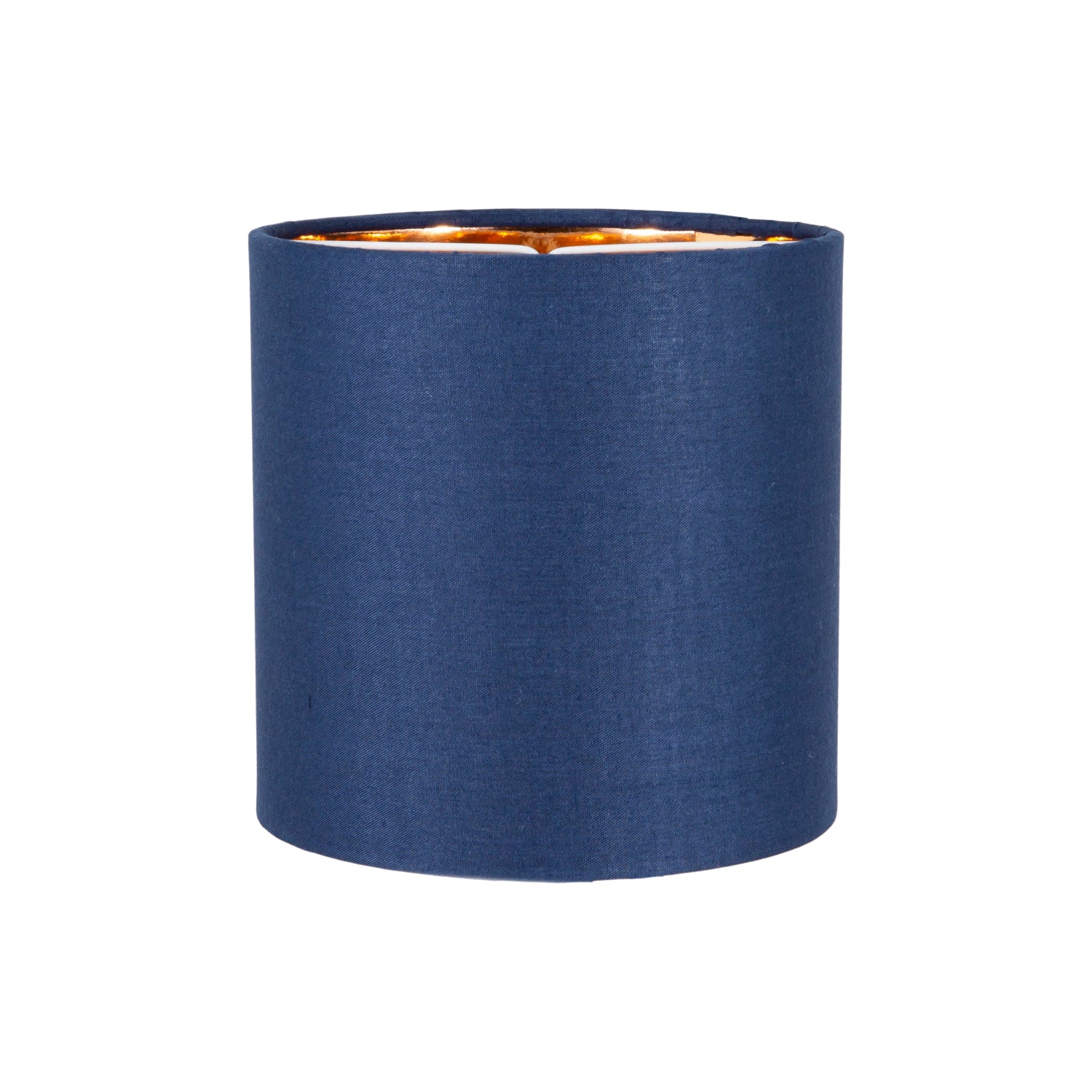 Contemporary Midnight Blue 6" Clip-On Candle Lamp Shade with Copper Inner Lining Image 1