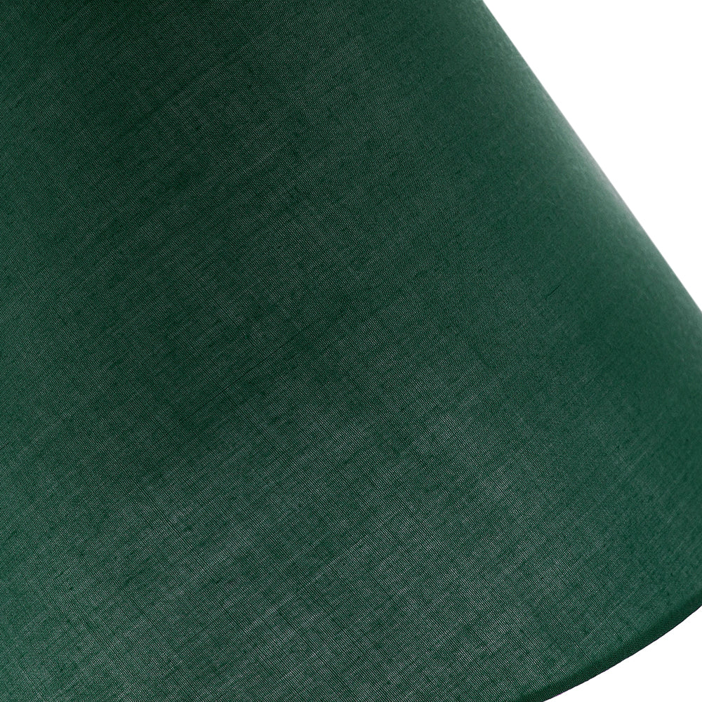 12" Forest Green Cotton Coolie Lampshade Suitable for Table Lamp or Pendant Image 4