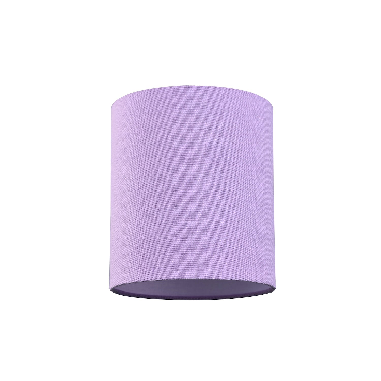 Contemporary and Elegant Soft Lilac Linen Fabric 18cm High Cylinder Lamp Shade Image 1