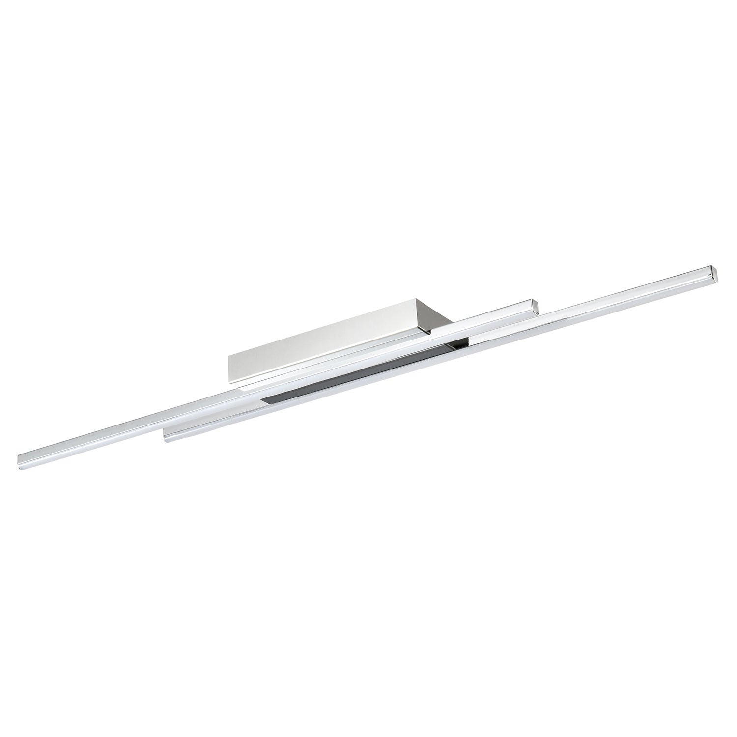 Modern LED Strip Ceiling Light Fitting in Polished Chrome Perfect for Kitchens Image 2