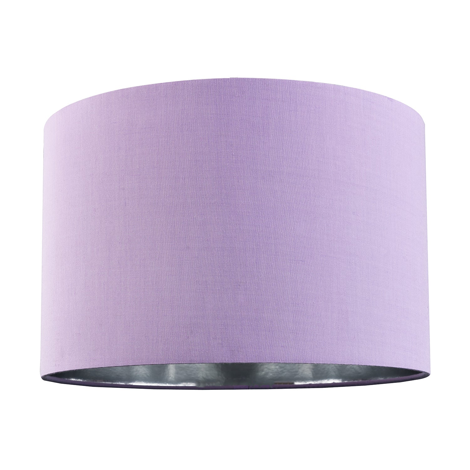 Modern Chic Lilac Cotton 12" Table/Pendant Lamp Shade with Shiny Silver Inner Image 1