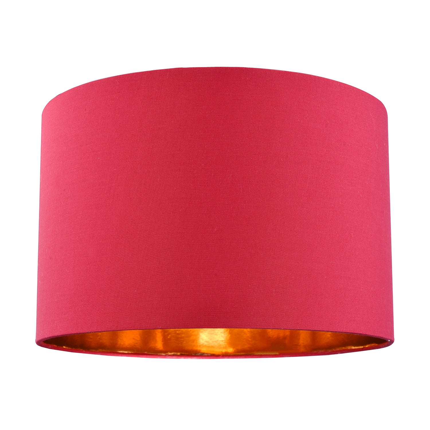 Modern Chic Burgundy Cotton 12" Table/Pendant Lamp Shade with Shiny Copper Inner Image 1