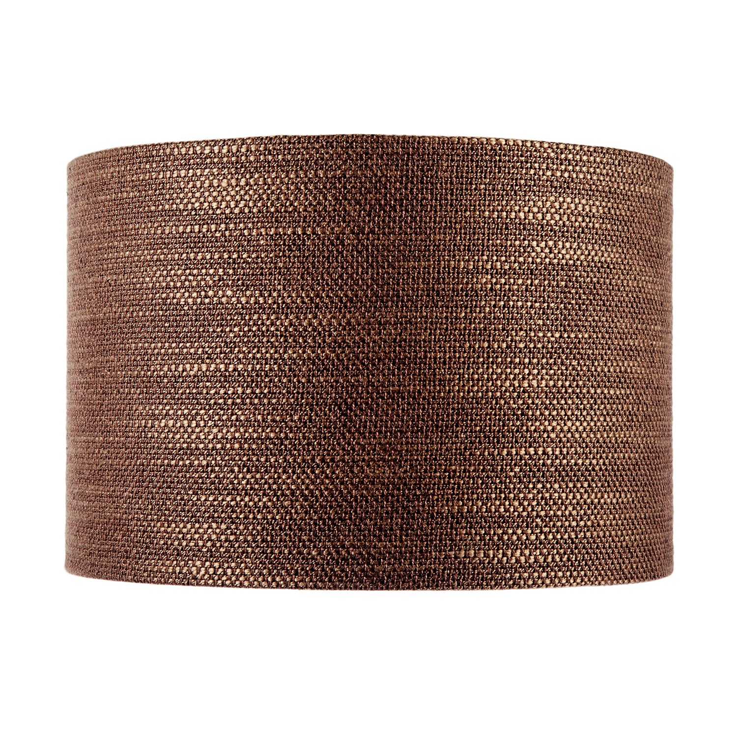 Designer Bobbled and Textured Linen Lamp Shade in Chocolate Brown Image 4