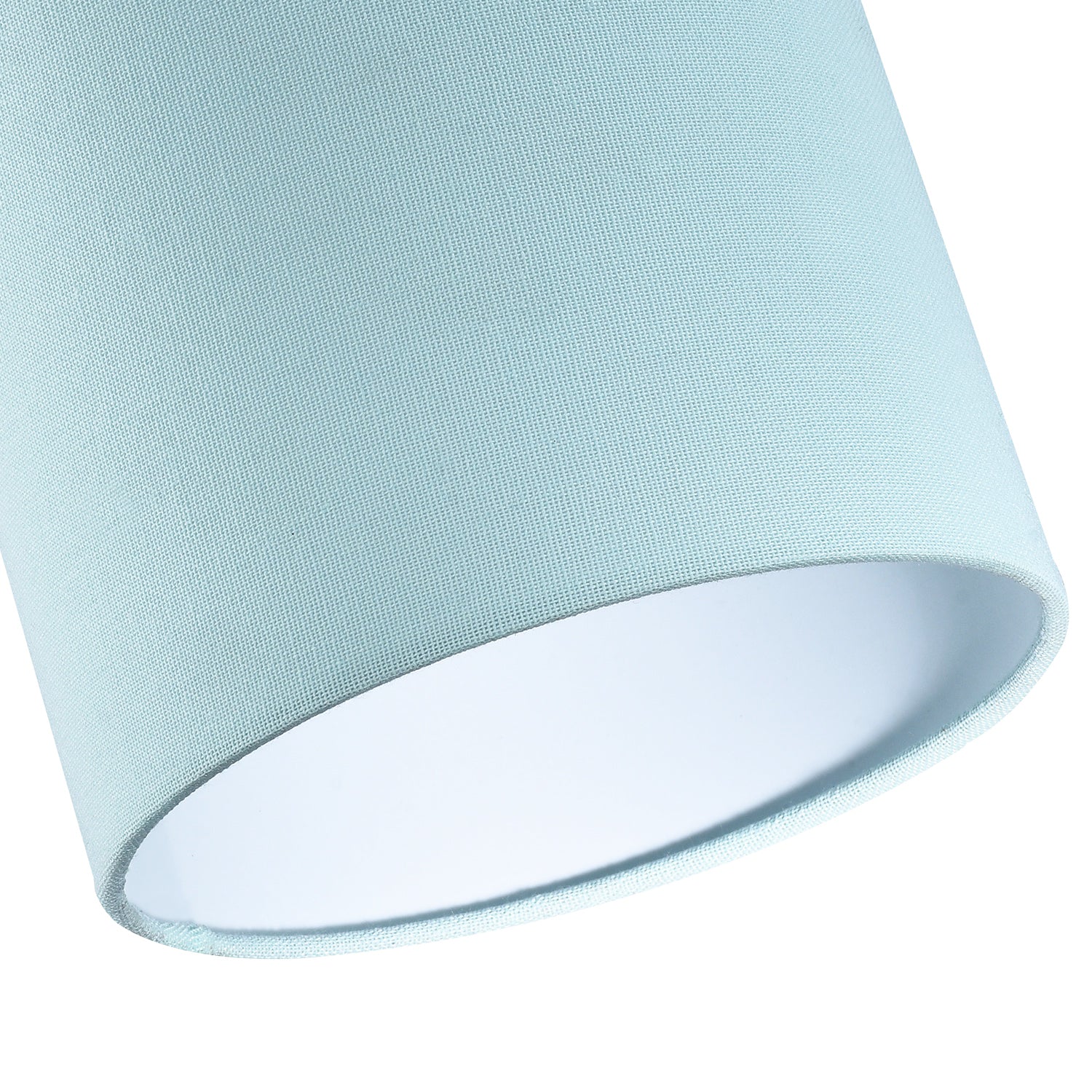 Contemporary and Elegant Duck Egg Linen Fabric 18cm High Cylinder Lamp Shade Image 3