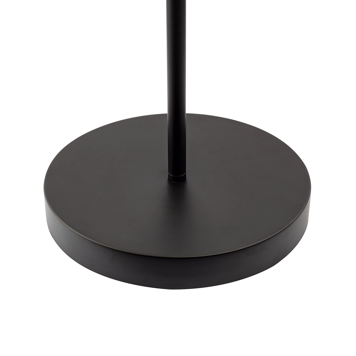 LED Double Spot Black Metal Floor Lamp with Foot Switch and Adjustable Heads Image 4