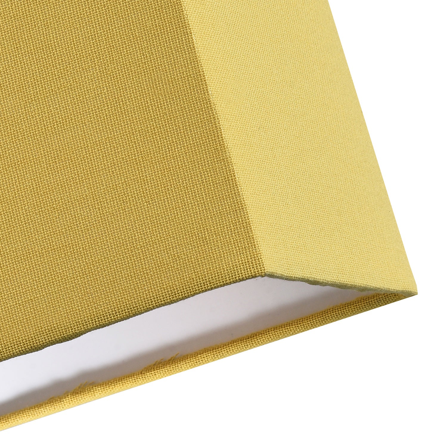 Contemporary and Stylish Mustard Ochre Linen Fabric Square 16cm Lamp Shade Image 4