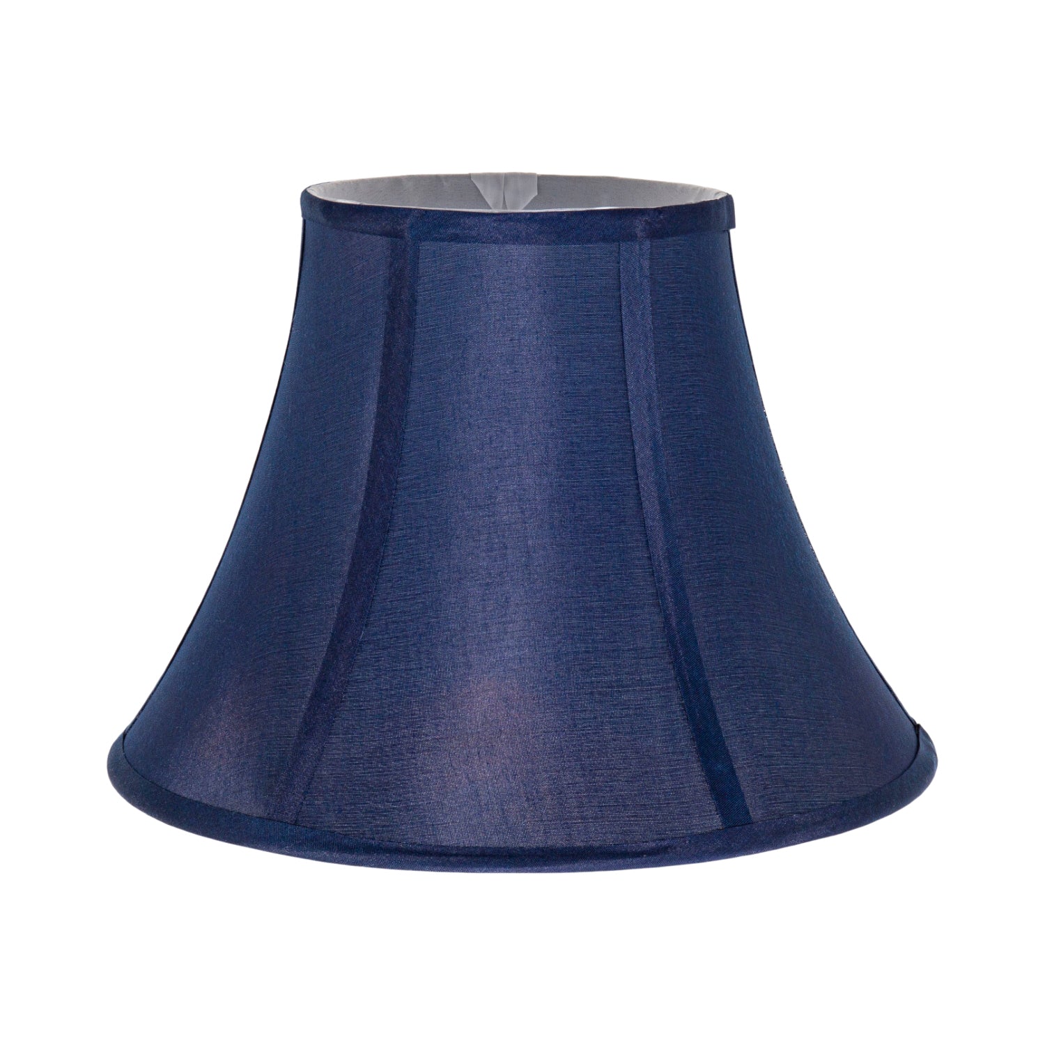 Traditional Empire Shaped 12 Inch Lamp Shade in Rich Silky Navy Cotton Fabric Image 1