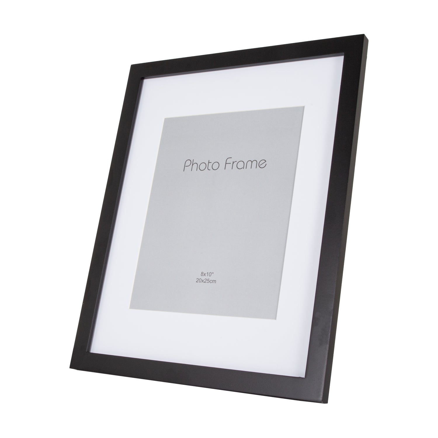 Classic Designer Mat Black MDF 8x10 Picture Frame for Free Standing or Wall Hung Image 5