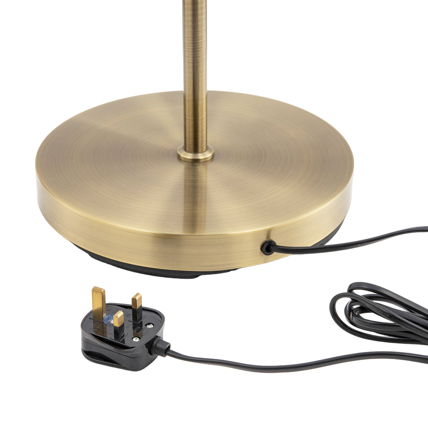 Traditional Antique Brass Task Reading Floor Lamp with Adjustable Head Image 3