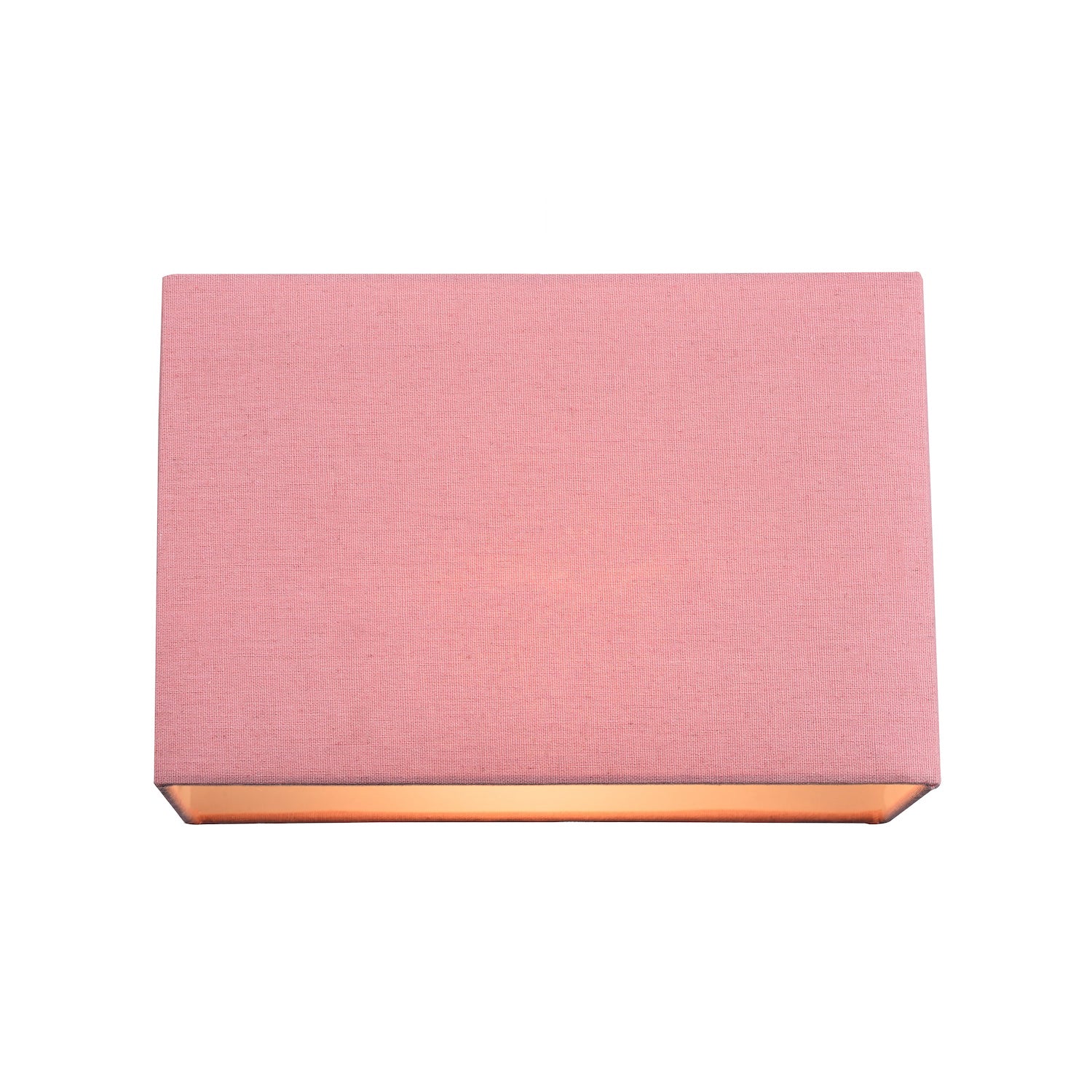 Contemporary and Stylish Soft Blush Pink Linen Fabric Rectangular Lamp Shade Image 2