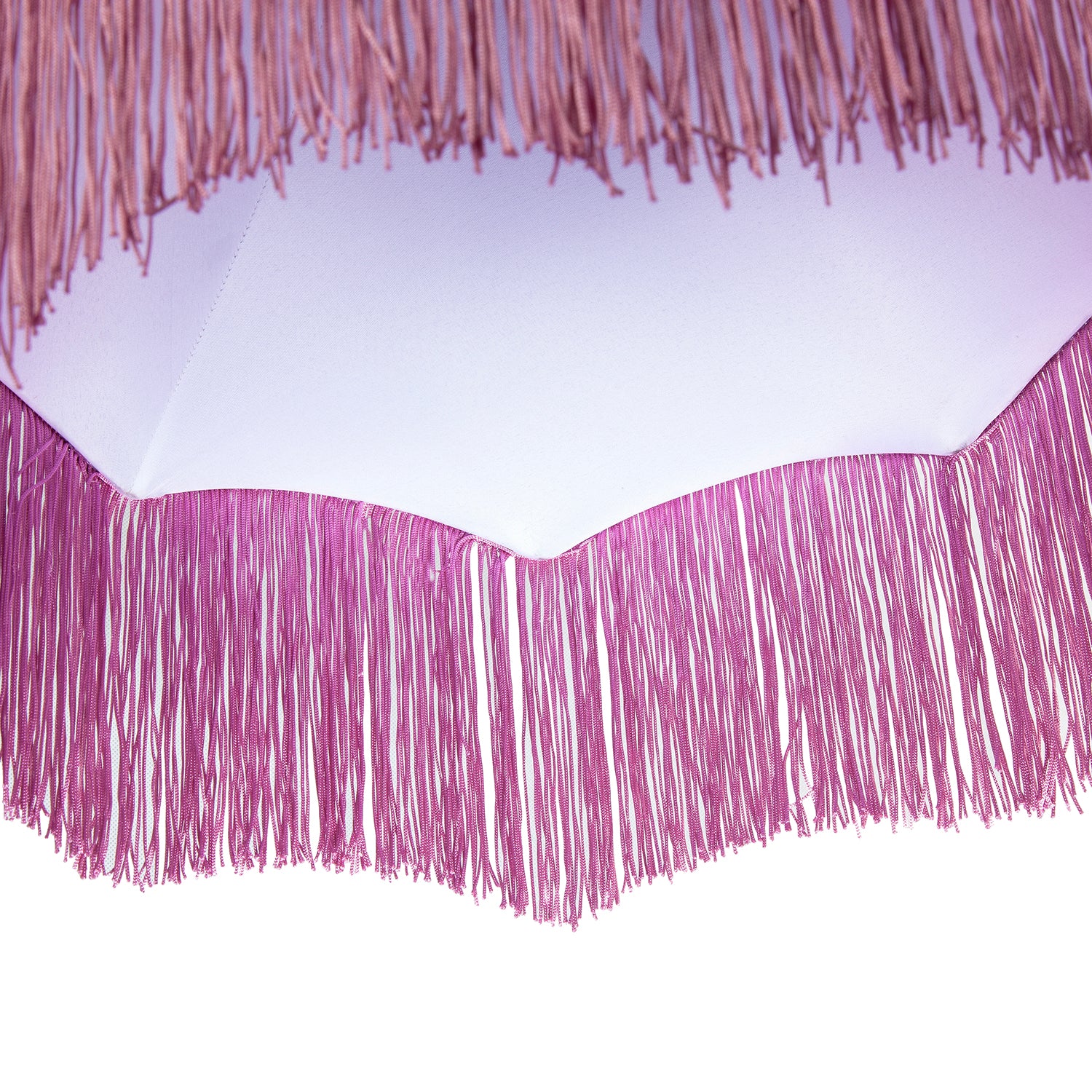 Double Tier Lilac and Purple Velvet Victorian Lamp Shade with Tassels Image 4