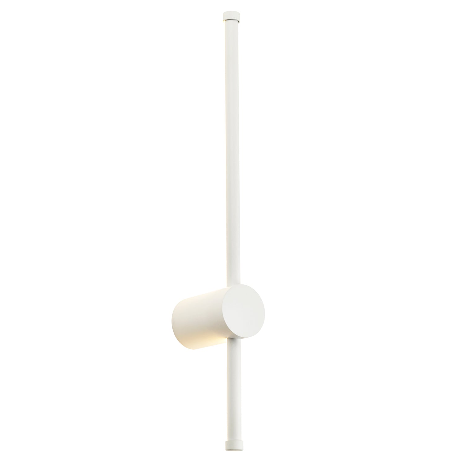 Modern and Sleek Stick Style Ambient LED Wall Light Fitting in Matt White Sand Image 2