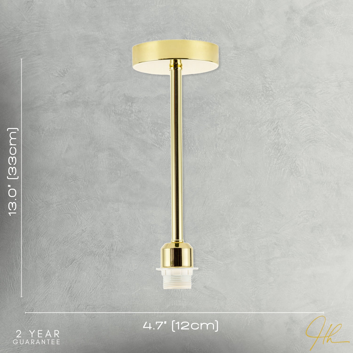 Classic Polished Brass Ceiling Light Fixture to Showcase Lamp Shades Image 5