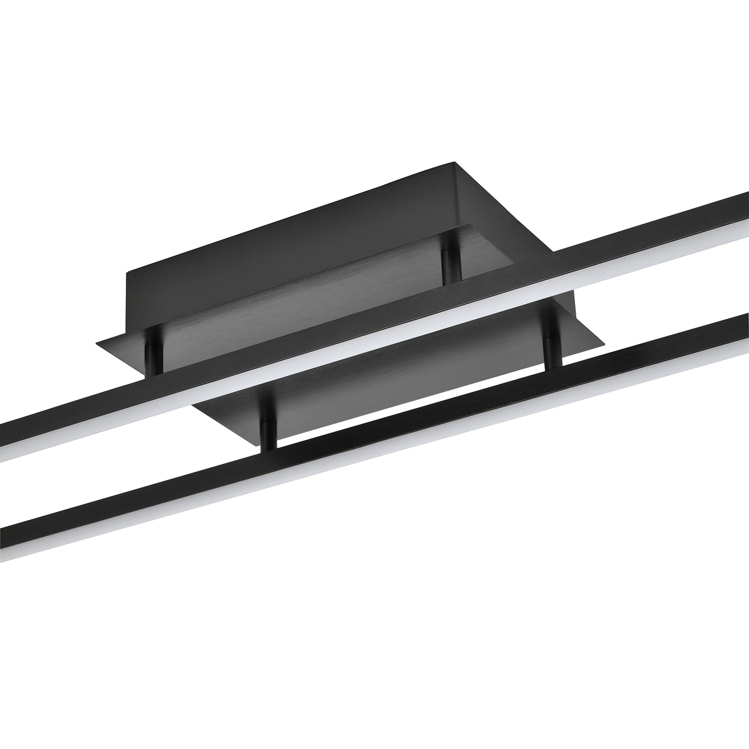 Brushed Black LED Ceiling Strip Light Fitting - Ideal for Kitchens Image 4