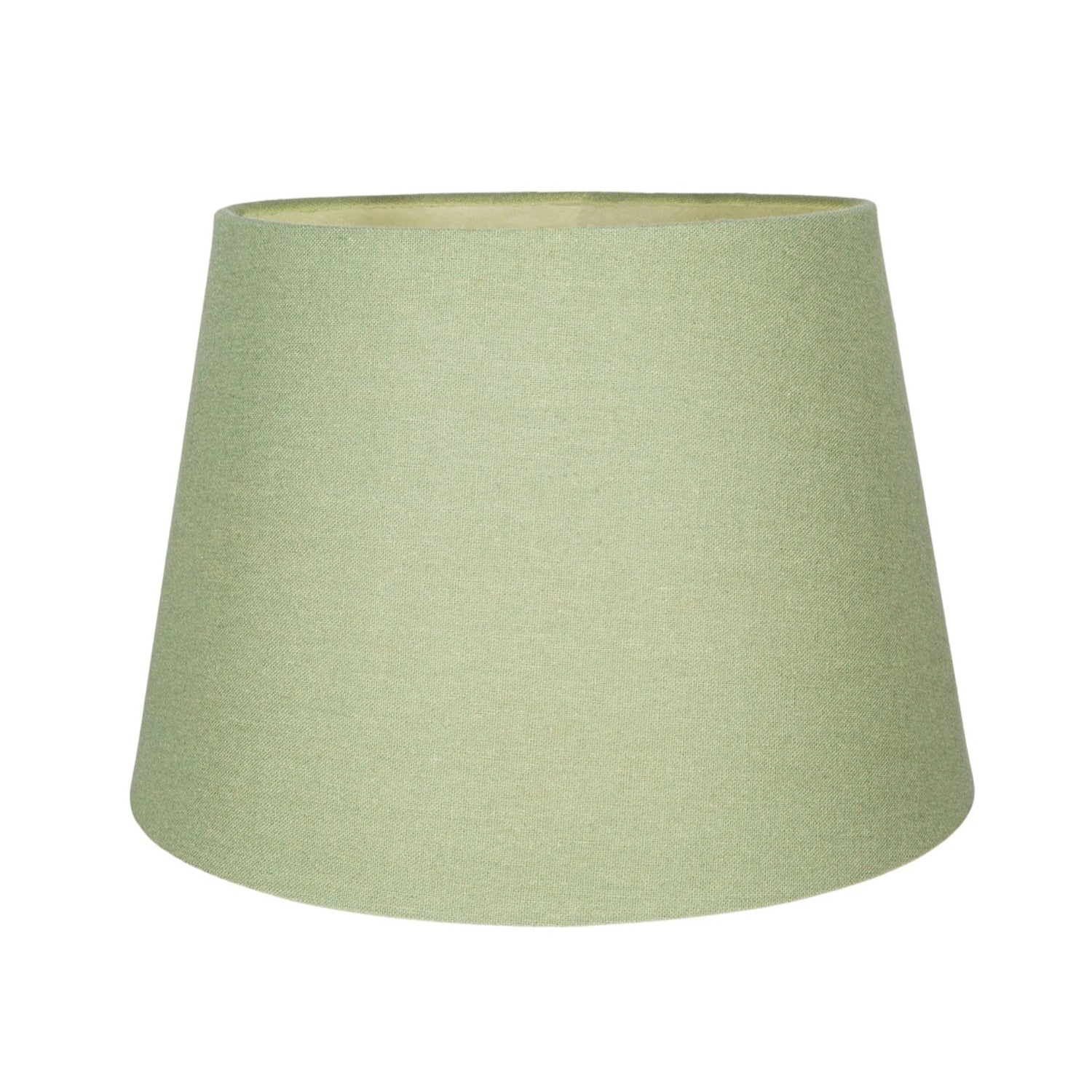 Traditional 8 Inch Olive Green Linen Drum Table/Pendant Lamp Shade 40w Maximum Image 3