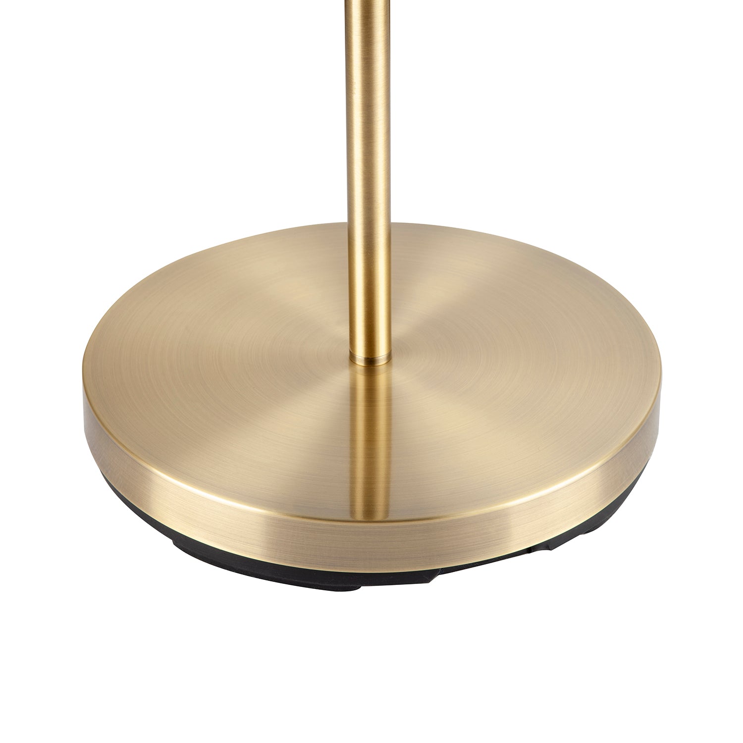 Modern Uplighter Floor Lamp in Antique Brass with Memory Dimmer Button Image 5
