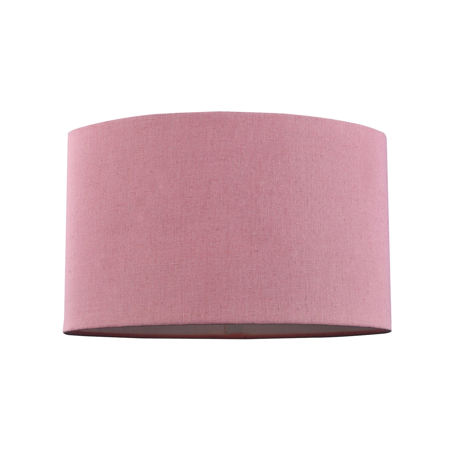 Contemporary and Stylish Blush Pink Linen Fabric Oval Lamp Shade - 30cm Width Image 1