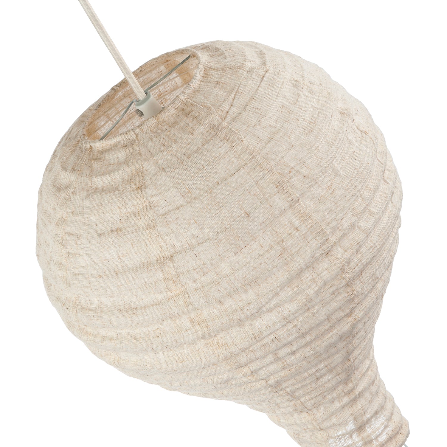 Modern Hot Air Balloon Oatmeal Linen Easy Fit Pendant Lighting Shade Image 5