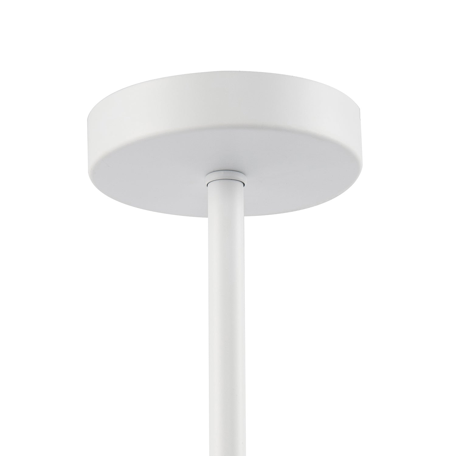 Classic Matte White Ceiling Light Fixture to Showcase Lamp Shades Image 2