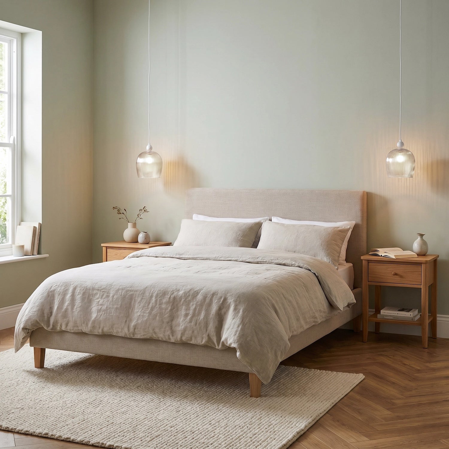 Modern Transparent Mini Line Ribbed Glass Pendant Ceiling Light Shade Image 6