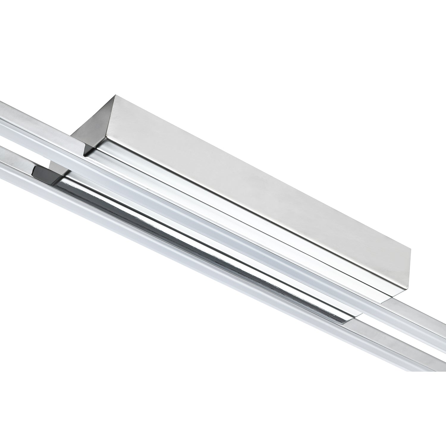 Modern LED Strip Ceiling Light Fitting in Polished Chrome Perfect for Kitchens Image 3