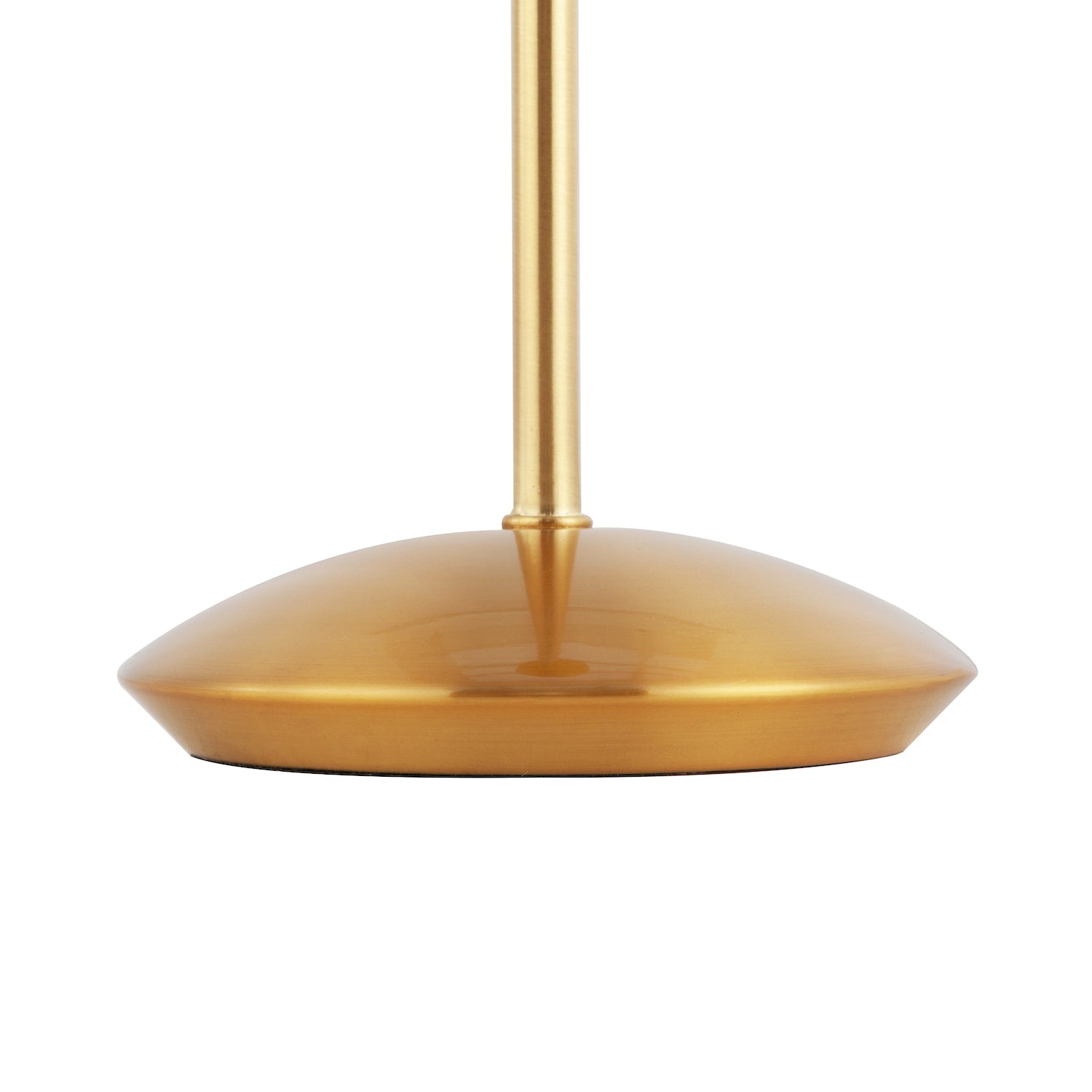 Contemporary and Sleek Brushed Gold Metal Table Lamp Base with Inline Switch Image 3