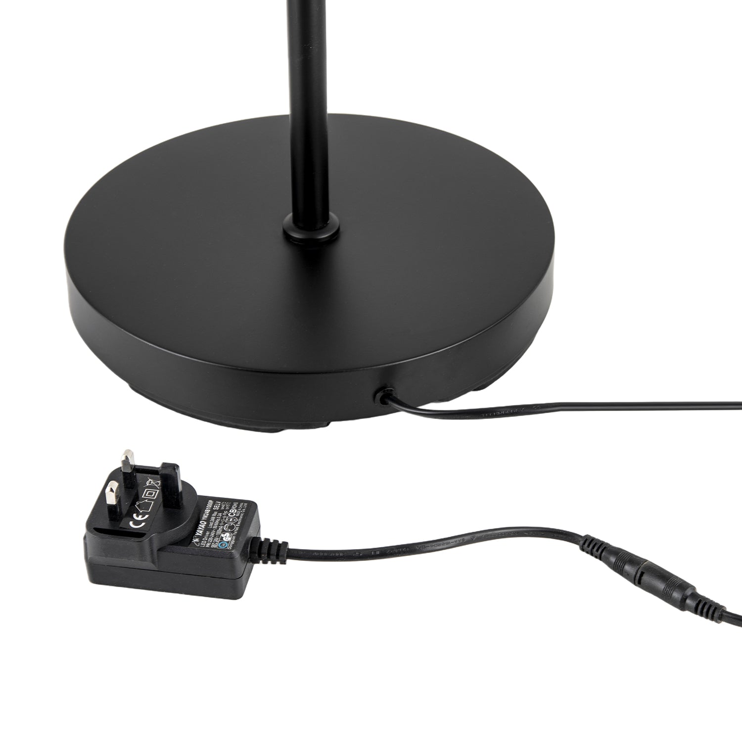 RGB and CCT Modern LED Halo Ring Black Floor Lamp with Remote Control Image 5