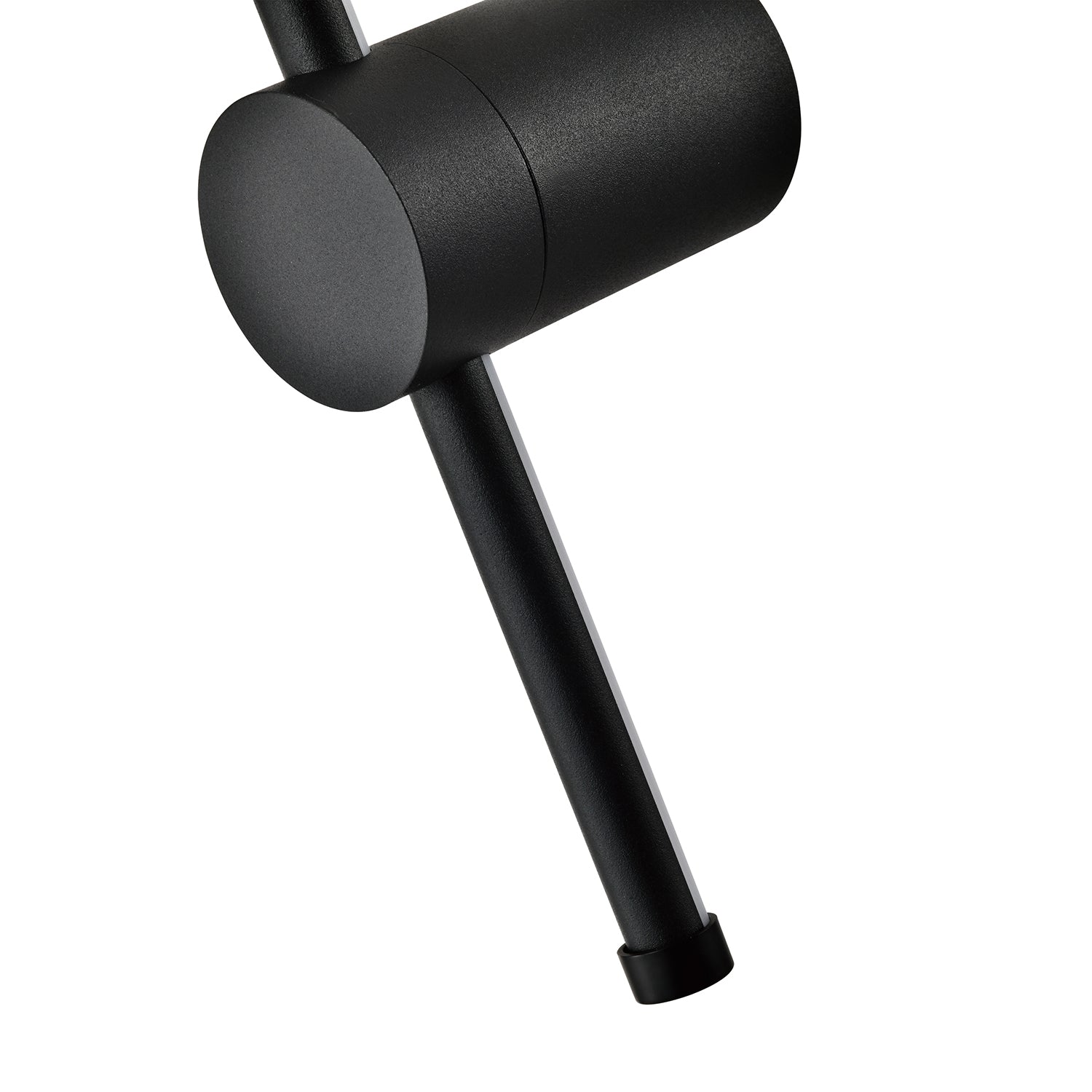 Modern and Sleek Stick Style Ambient LED Wall Light Fitting in Matt Black Sand Image 3