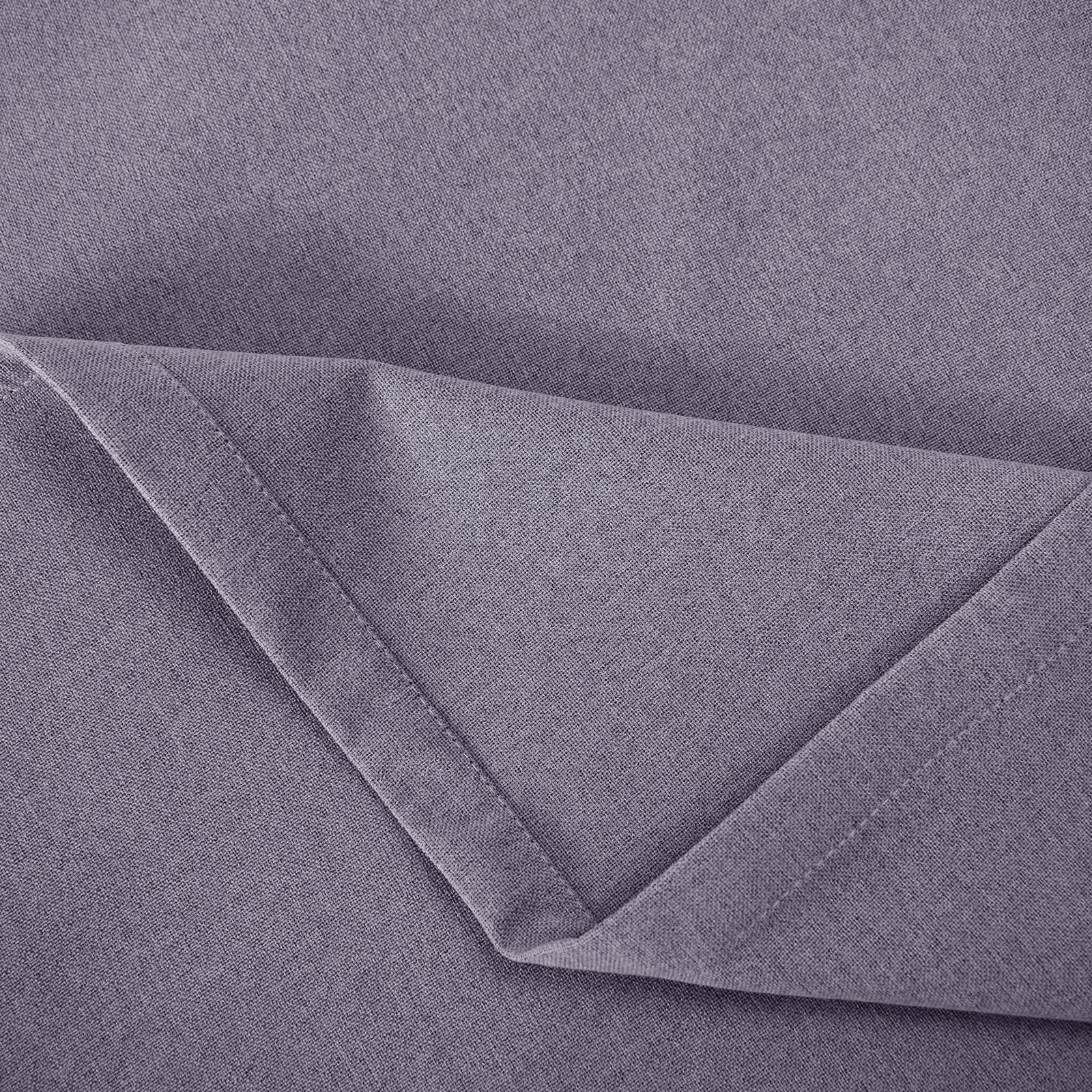 Purple Mauve Linen Blackout Curtains - 46 x 63 Inch Drop - 2 Panel Image 3