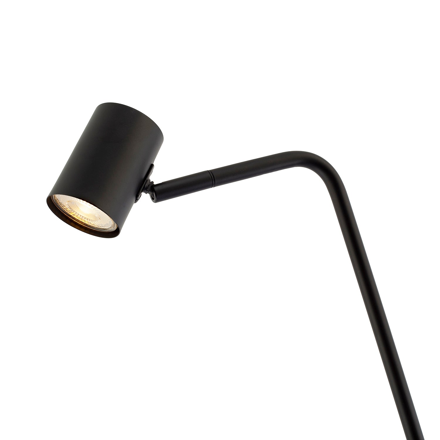 Modern LED Spot Matt Black Metal Floor Lamp with Foot Switch and Adjustable Head Image 3