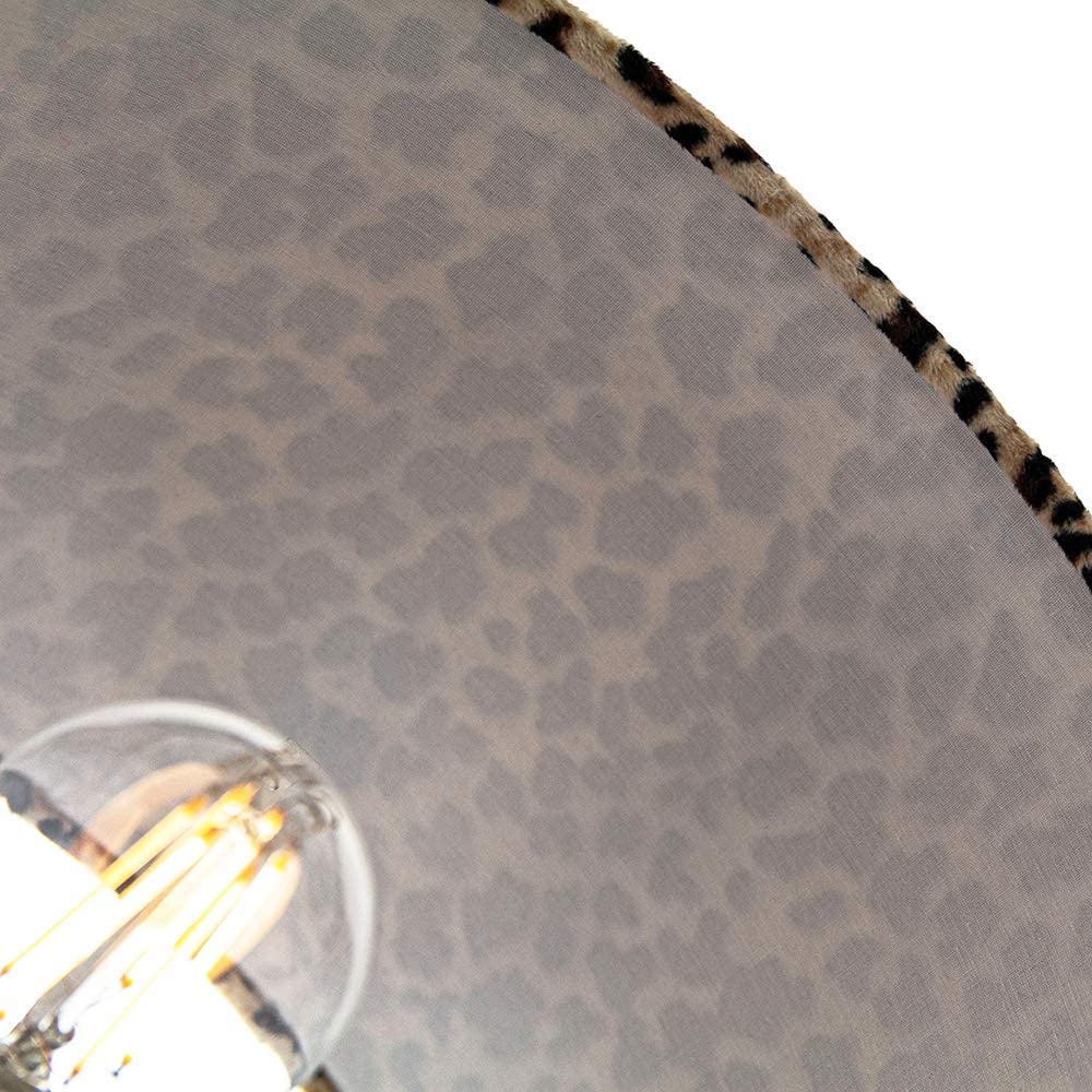 Modern and Distinctive Leopard Print Table/Pendant Lamp Shade in Soft Velvet Image 4